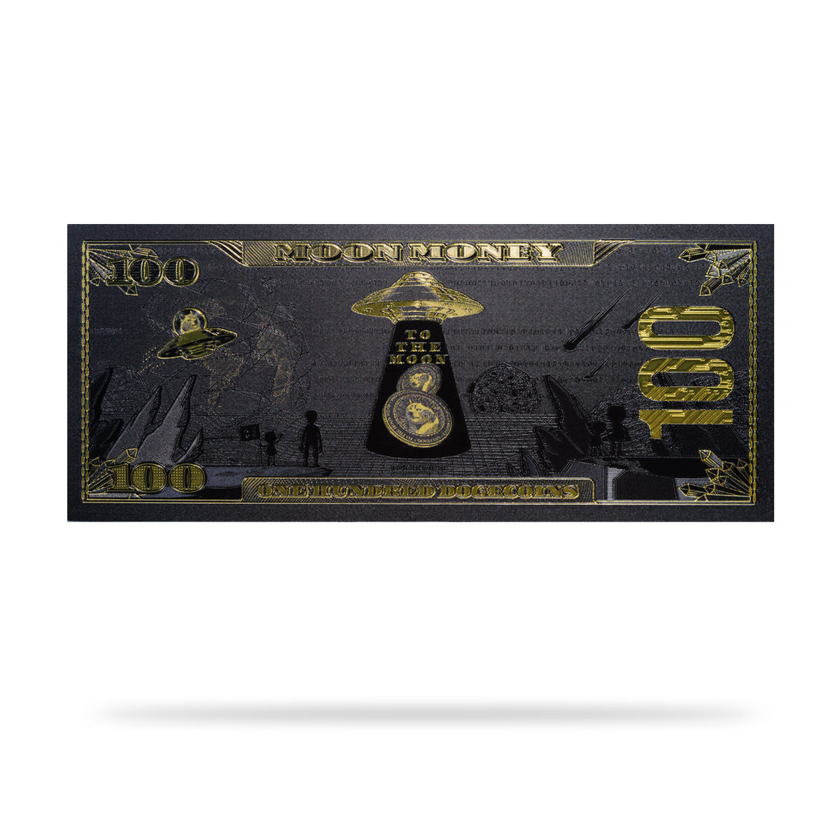 Cryptochips | Dogecoin Moon Money v1 (No Data Chip) Physical Crypto Coin. Collectable cryptocurrency merch you can hodl