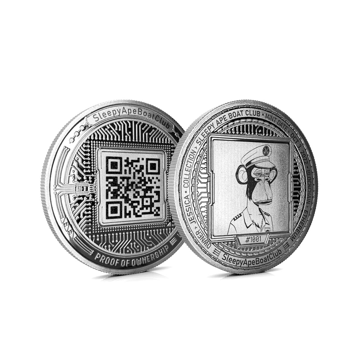 Cryptochips | NFT Coins Physical Crypto Coin. Collectable cryptocurrency merch you can hodl