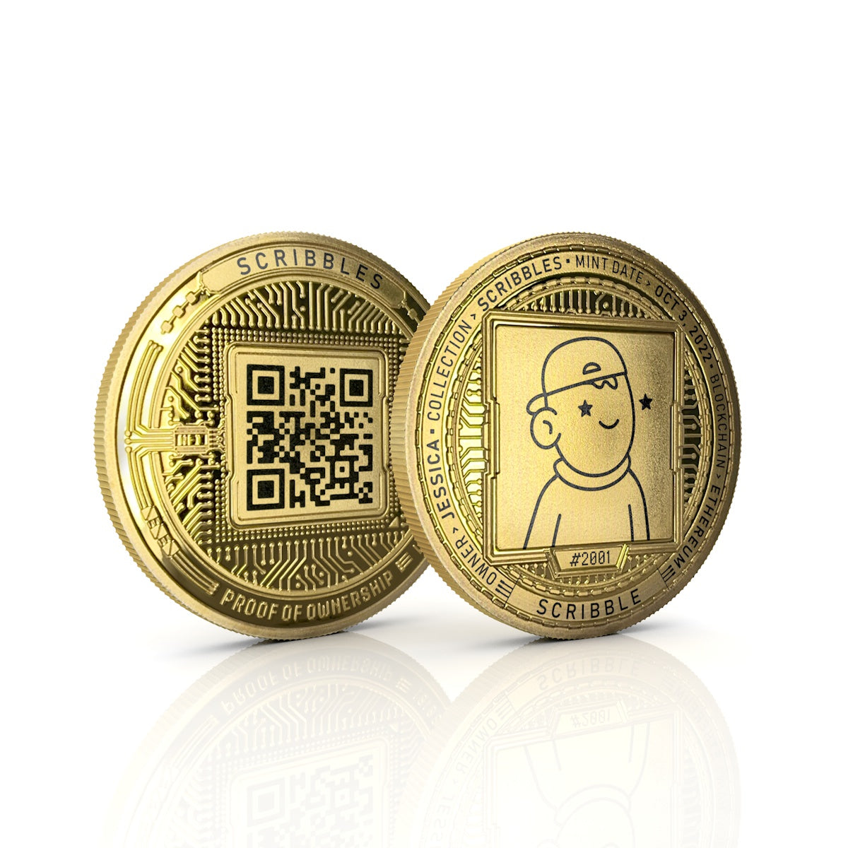 Cryptochips | NFT Coins Physical Crypto Coin. Collectable cryptocurrency merch you can hodl