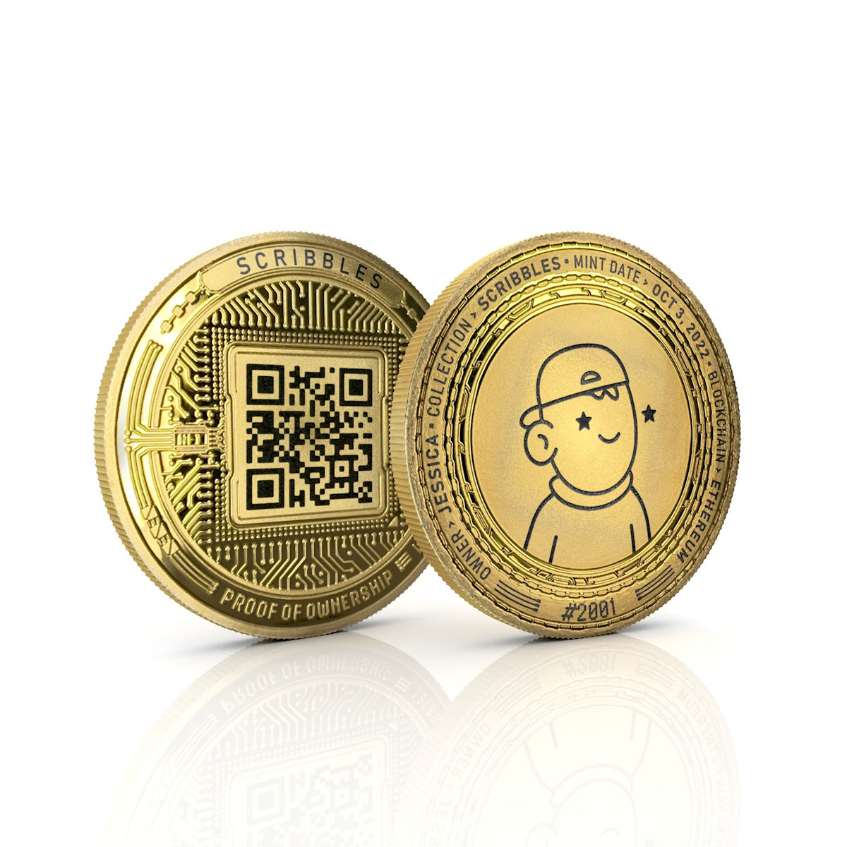 Cryptochips | NFT Coins Physical Crypto Coin. Collectable cryptocurrency merch you can hodl