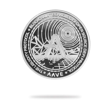 Cryptochips | AAVE Physical Crypto Coin. Collectable cryptocurrency merch you can hodl