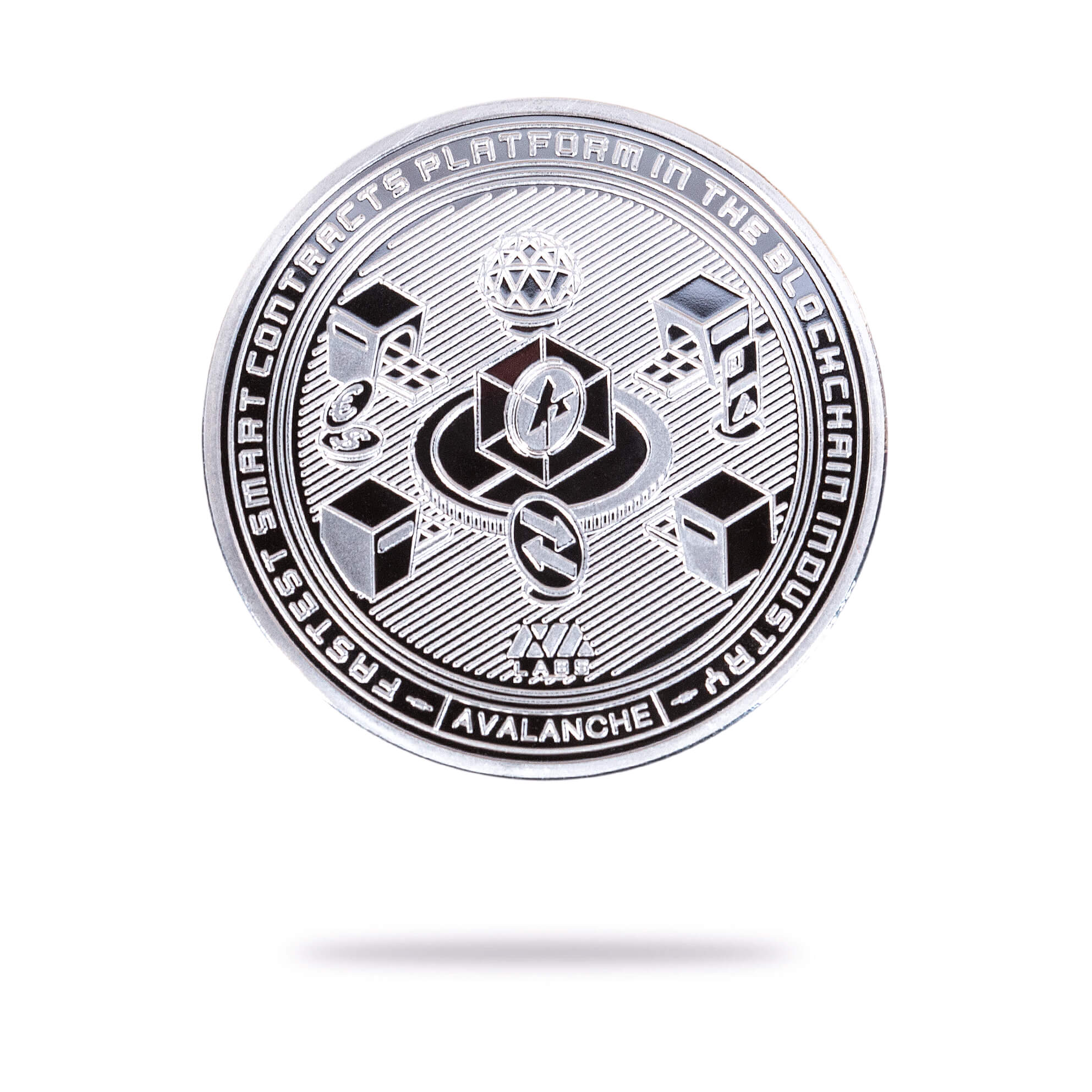 Cryptochips | Avalanche Physical Crypto Coin. Collectable cryptocurrency merch you can hodl