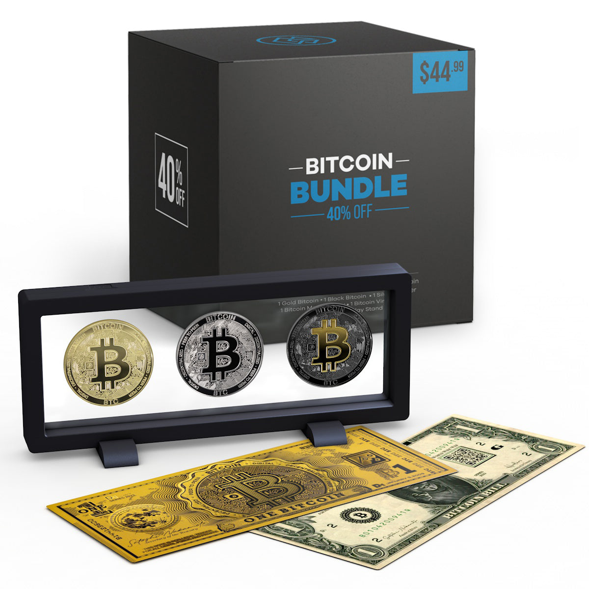Cryptochips | Bitcoin Bundle Physical Crypto Coin. Collectable cryptocurrency merch you can hodl