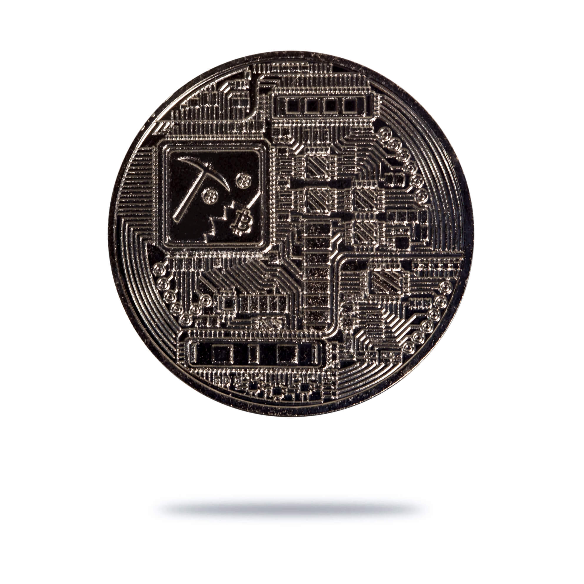 Cryptochips | Blacked Bitcoin Physical Crypto Coin. Collectable cryptocurrency merch you can hodl