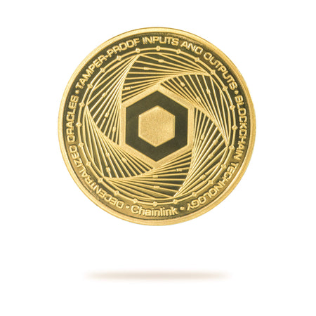 Cryptochips | Chainlink Physical Crypto Coin. Collectable cryptocurrency merch you can hodl
