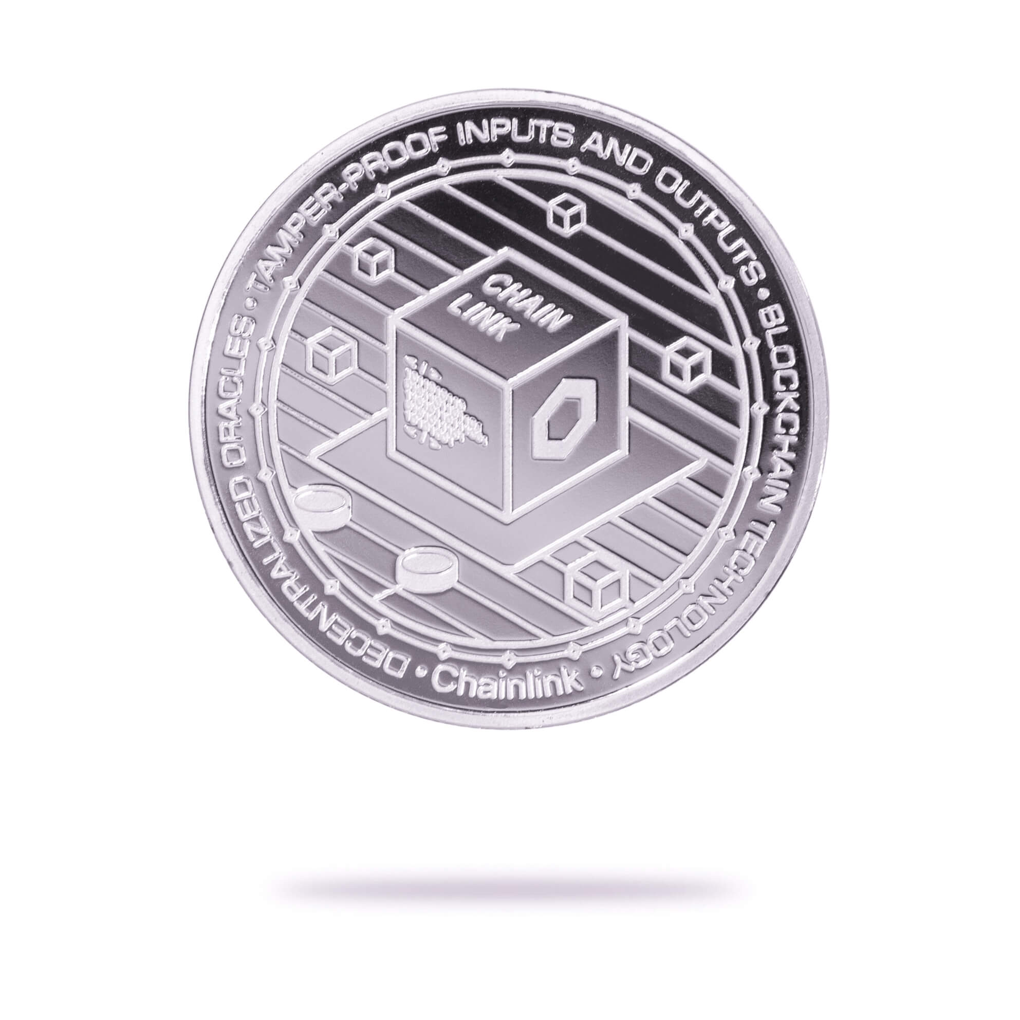Cryptochips | Chainlink Physical Crypto Coin. Collectable cryptocurrency merch you can hodl