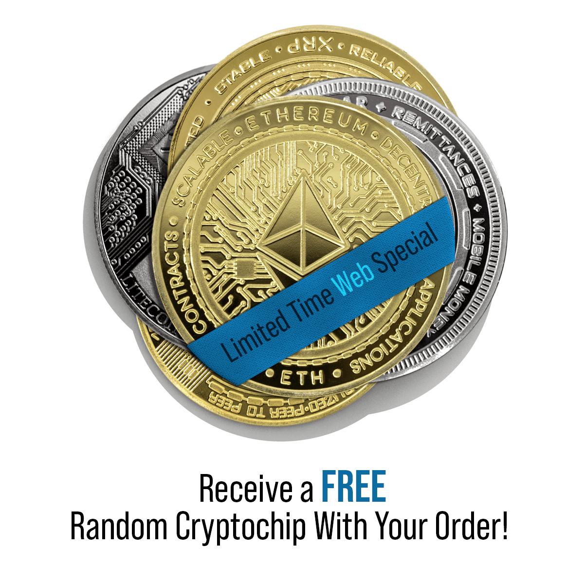 Cryptochips | Ripple Physical Crypto Coin. Collectable cryptocurrency merch you can hodl