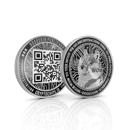 Cryptochips | QR Coins Physical Crypto Coin. Collectable cryptocurrency merch you can hodl