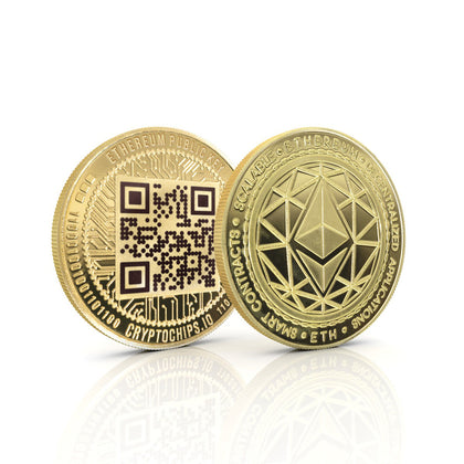Cryptochips | QR Coins Physical Crypto Coin. Collectable cryptocurrency merch you can hodl