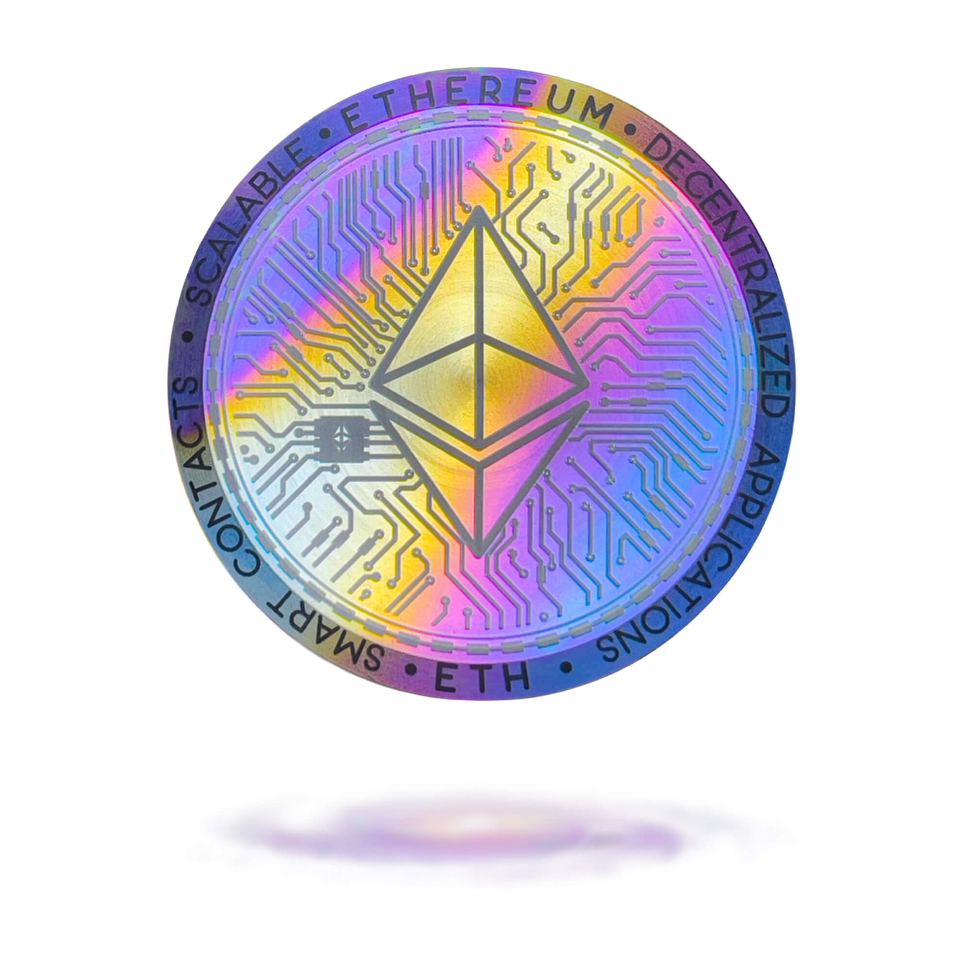 Cryptochips | Galaxy Ethereum Physical Crypto Coin. Collectable cryptocurrency merch you can hodl