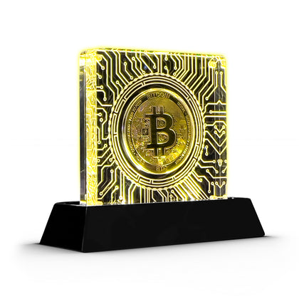 Cryptochips | LED Acrylic Coin Display Physical Crypto Coin. Collectable cryptocurrency merch you can hodl