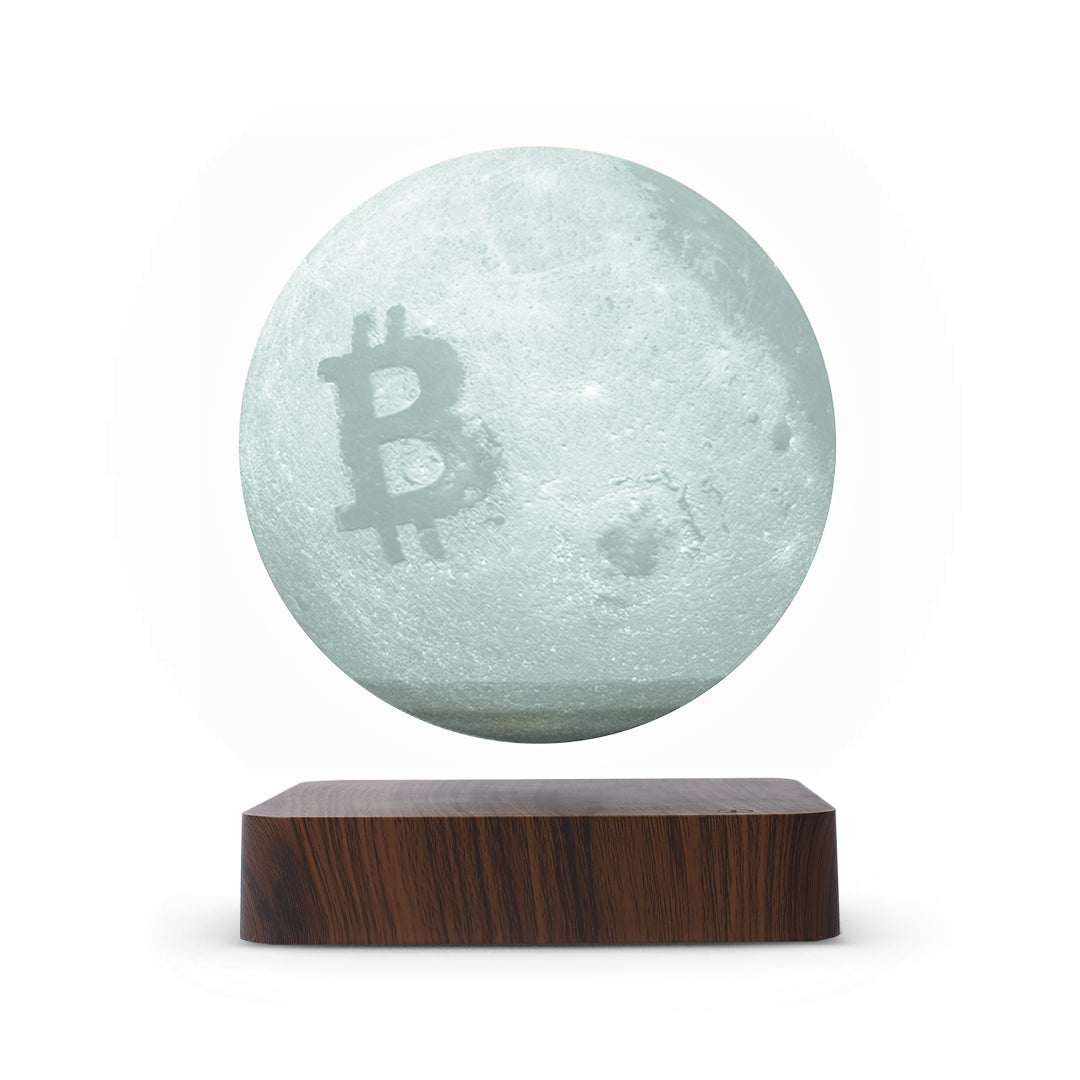 Levitating Bitcoin Moon