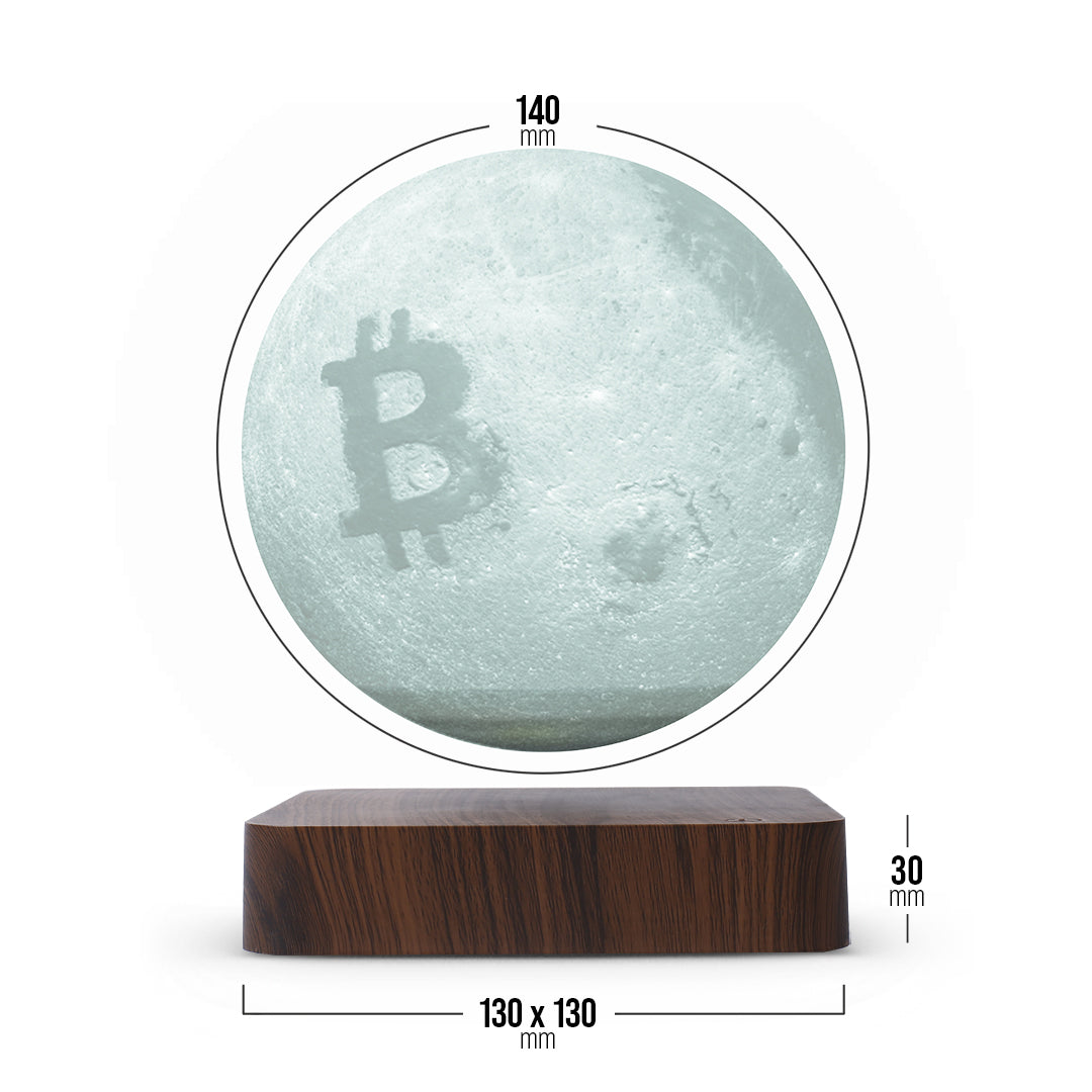 Levitating Bitcoin Moon