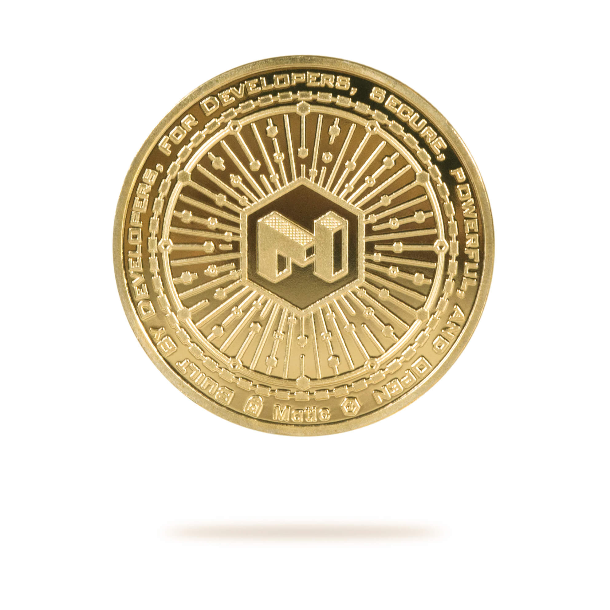 Cryptochips | Polygon Physical Crypto Coin. Collectable cryptocurrency merch you can hodl