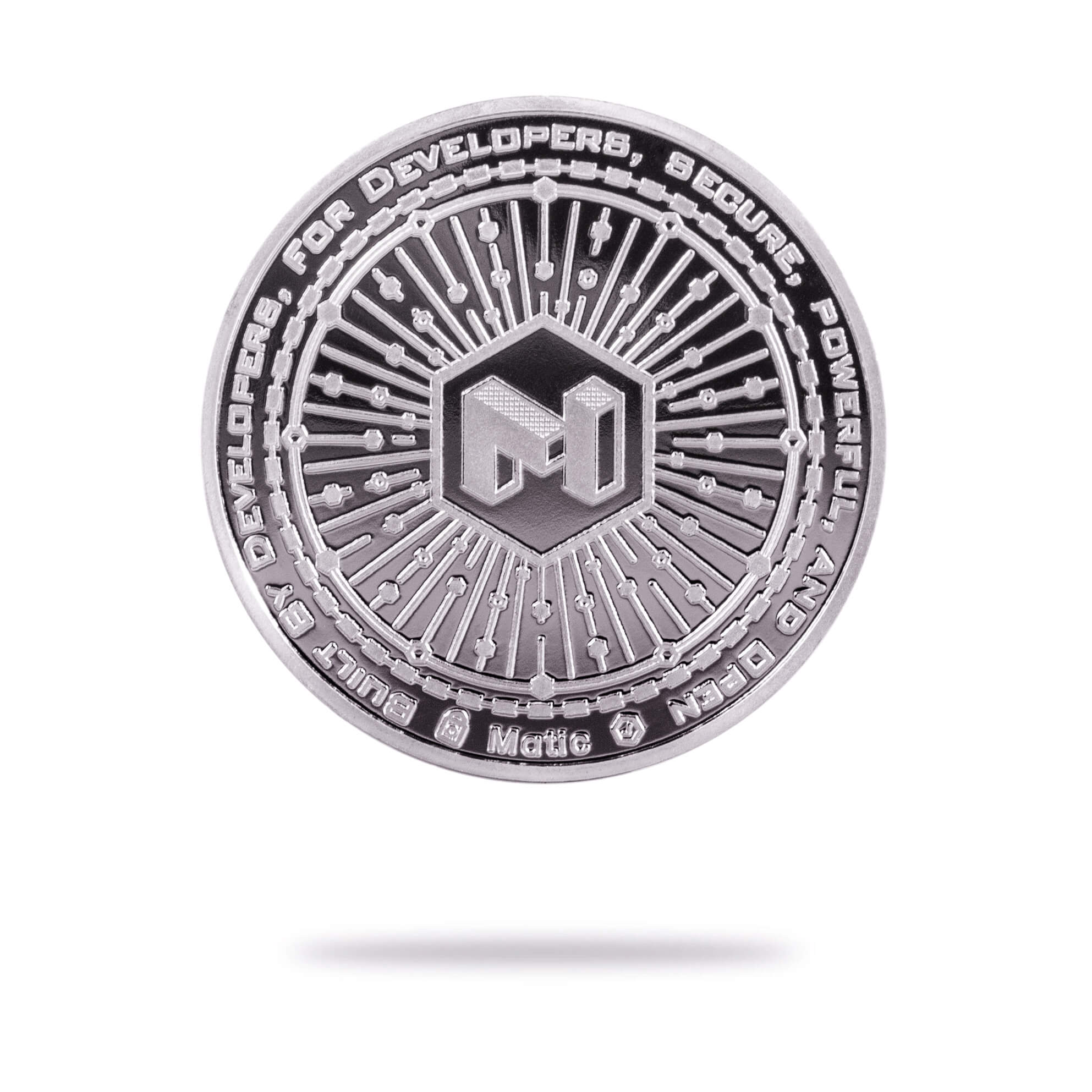 Cryptochips | Polygon Physical Crypto Coin. Collectable cryptocurrency merch you can hodl