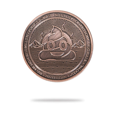 Cryptochips | Shitcoin (Limited Edition) Physical Crypto Coin. Collectable cryptocurrency merch you can hodl
